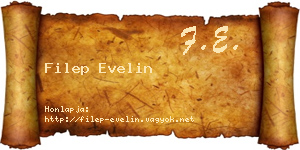 Filep Evelin névjegykártya